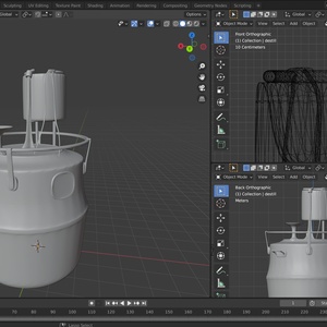 View the event “3D Modelling Course”; image description: A screenshot of a 3D modelled object in the 3D modelling program Blender