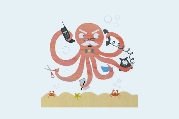 View the article “MAKE hires octopus”; image description: Octopus