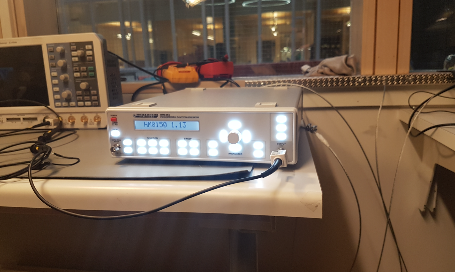 Image of Function generator and power supply