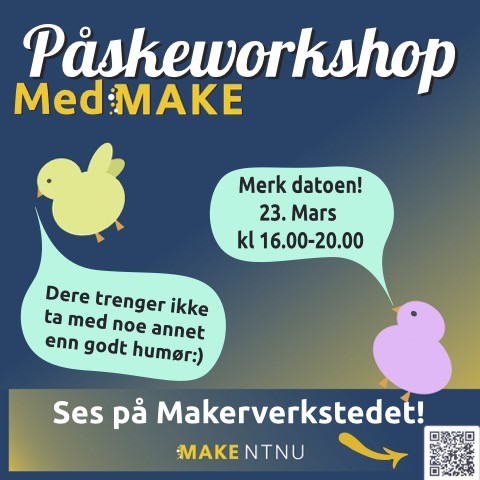 kylling som sier "dere trenger ikke ta med annet enn godt humør"